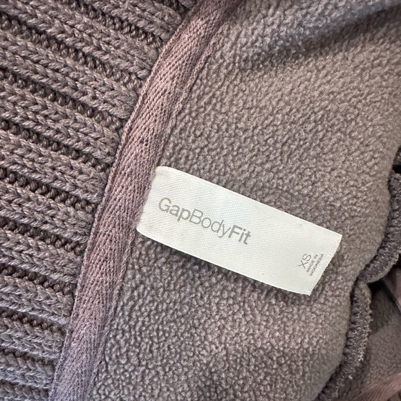 Gray Gapbody Zip-Up Jacket with Ribbed Collar - Picture 3 of 3